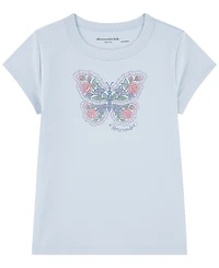abercrombie kids Girls' 5-16 Butterfly Raglan Short-Sleeve T-Shirt