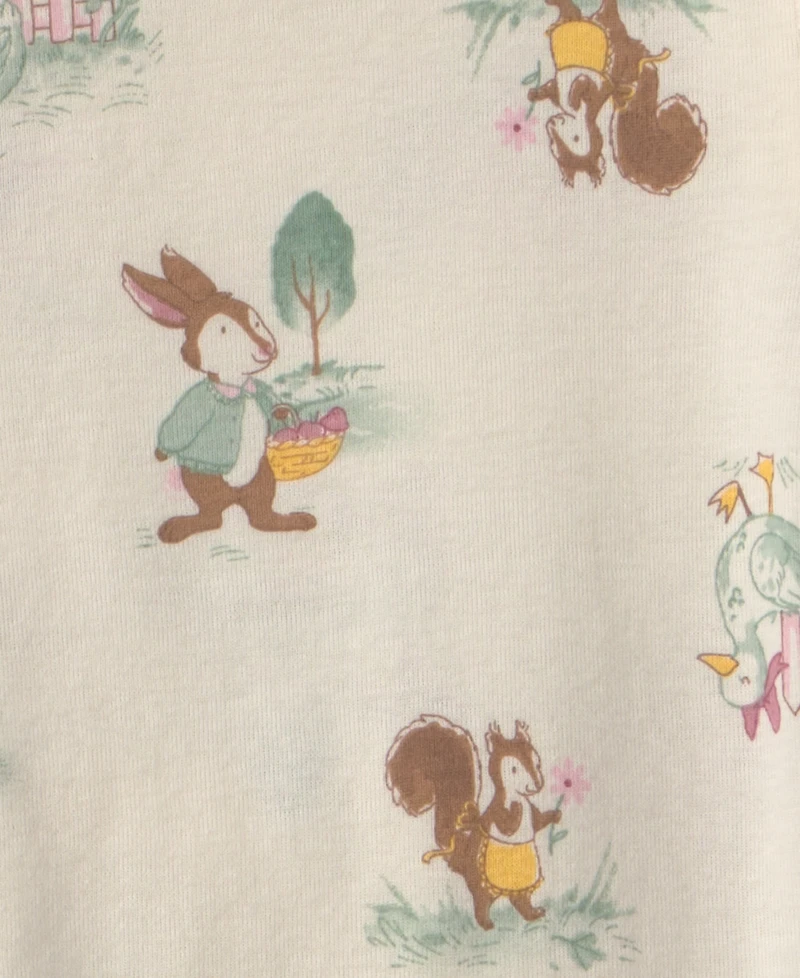 Carter's Toddler Girls' 2T-5T Country Chicken Snug Fit Sleep & Play, 4-Piece Set