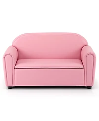 Slickblue Kids Upholstered Armchair with Storage Function for Bedroom or Playroom