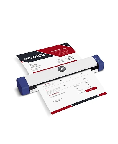 Hp PS100W Portable Wireless Document Scanner Compact Simplex Usb Wi-Fi Rechargeable for Pc