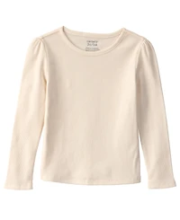 Carter's Toddler Girls' 2T-5T Floral French Terry Long-Sleeve Top and Jumper Dress, 2-Piece Set