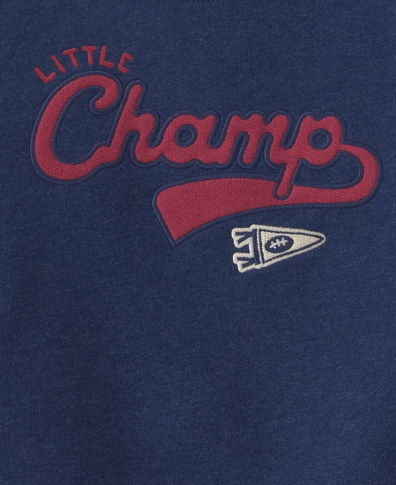 Carter's Toddler Boys' 2T-5T Little Champ Football Fleece Sweatshirt and Pants, 2-Piece Set