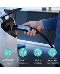 Lectron Nexus Level 2 Tesla Nacs Ev Charger 40A 240V Etl 23FT Nema 14-50