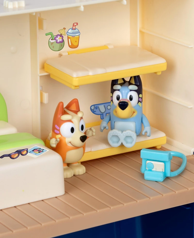 Bluey Cruise Ship with 6 Play Areas & Accessories 13-Piece Playset, Ages 3+