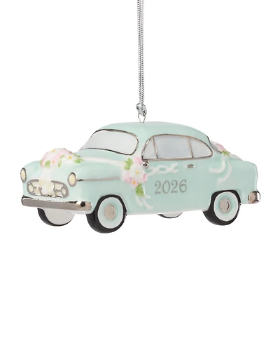 Lenox 2026 Just Married Vintage-Inspired Car Ornament