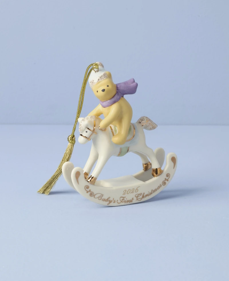 Lenox 2026 Winnie the Pooh Baby's 1st Christmas Ornament