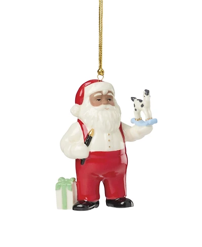 Lenox African American Santa's Workshop Ornament