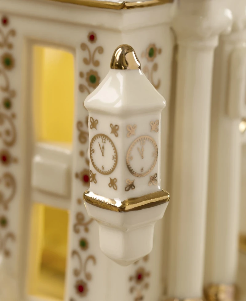 Lenox Mistletoe Park Bank Lit Figurine