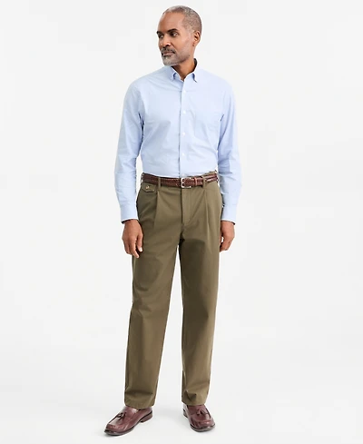 Club Room Men's Relaxed-Fit Pleated Chinos, Macy's Exclusive