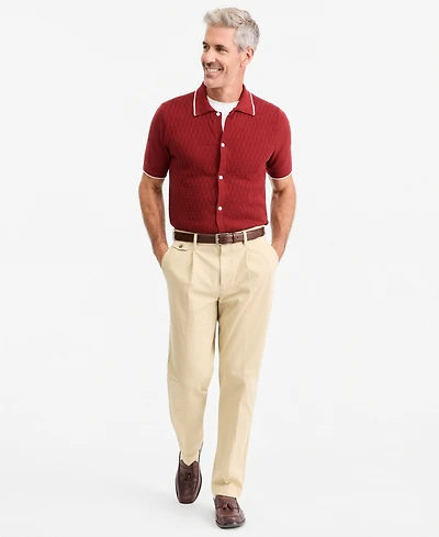 Club Room Men's Relaxed-Fit Pleated Chinos, Macy's Exclusive
