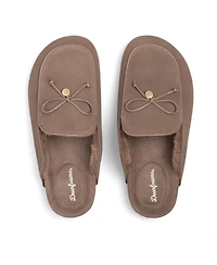 Dearfoams Women's Falan Genuine Suede Scuff Slippers