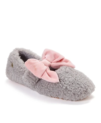 Dearfoams Women's Maryanne Luxe Teddy Maryjane