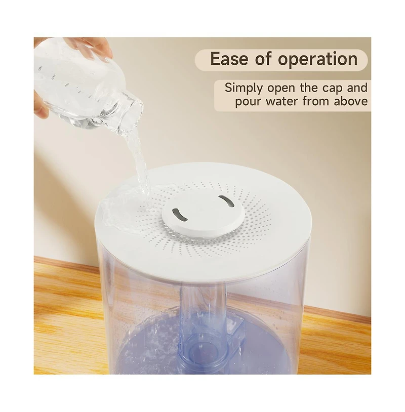 Topteng 2.1 Gal Humidifier with Remote, Uv-c Sterilization, 44H Runtime & 20dB Sleep Mode
