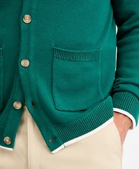 Club Room Men's Cotton Tipped Button-Up Cardigan, Macy's Exclusive