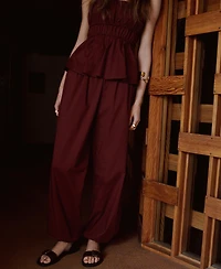 Mango Women's High-Waisted Baggy Pants
