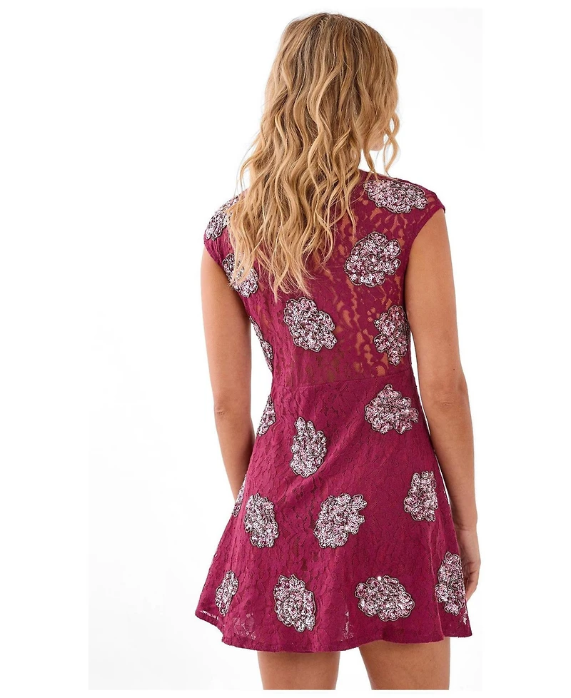 Nasty Gal Women's Plunge Skater Mini Dress