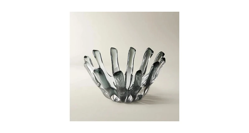 Z Gallerie Bossa Glass Bowl - Smoke