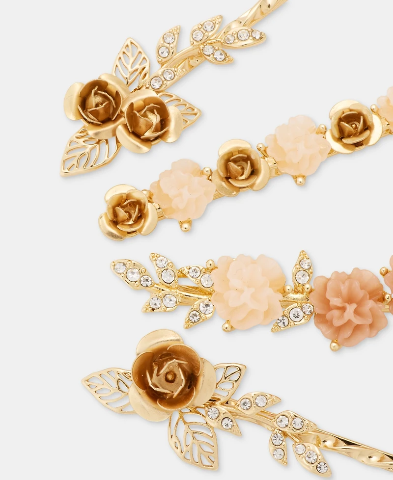 Lonna & Lilly Flower Bobby Pins, 4-Piece Set