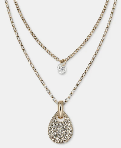 Dkny Layered Pendant Necklace, 16" + 3" extender