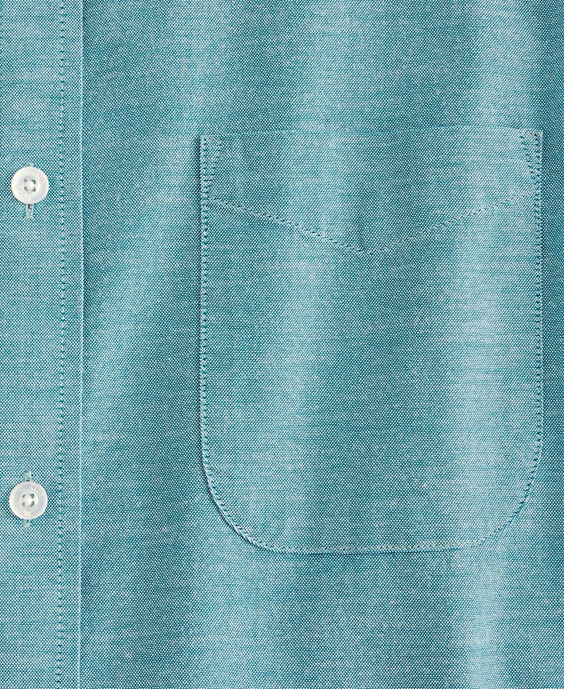 Club Room Men's Short Sleeve Button-Down Oxford Shirt, Created for Macy's