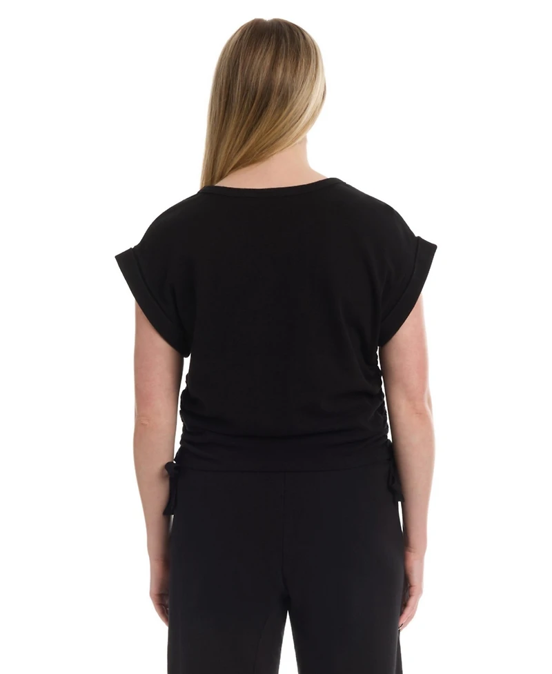 Wilt Women's Round Neck Side Drawstrings Tee