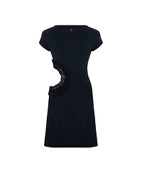 Pcfg Women's Daydreamers Short Sleeve Lace Detail Mini Dress