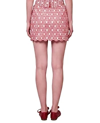 Pcfg Women's The Broderie Anglaise Edit Mini Skirt with Embroidery