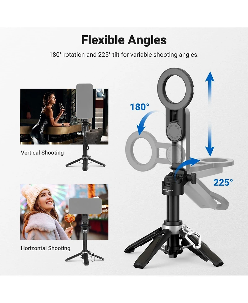 Neewer PA985 Camera Tripod for select iPhone and Android mobile devices