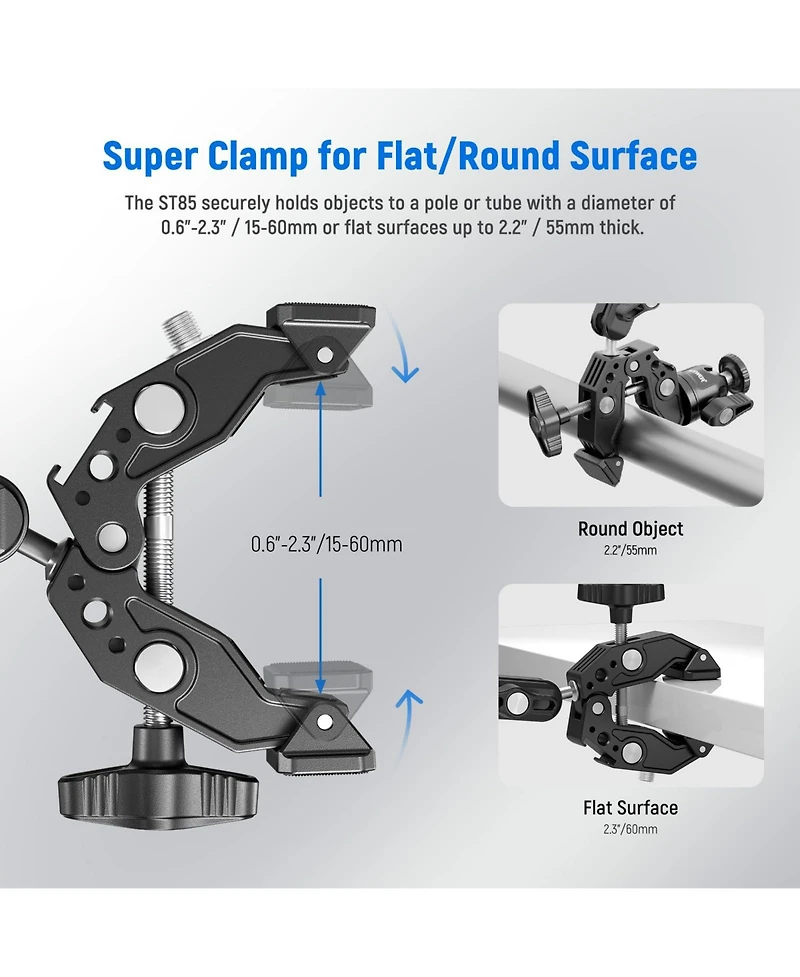Neewer ST85 Camera Mounting Accessory for select GoPro, Dji and Insta360 action cameras