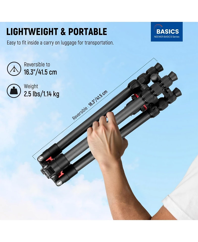 Neewer TP17 Camera Tripod with 13.2 lbs for select iPhone models