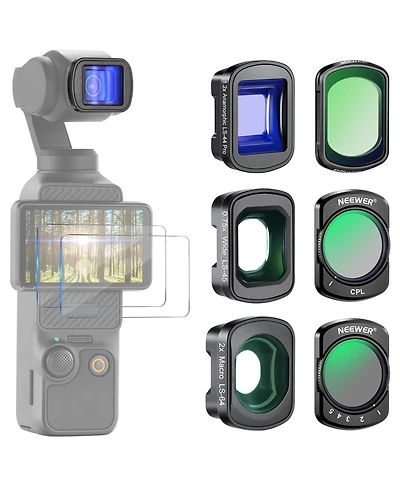 Neewer Fl-B28 Camera Lens Accessory with ND2-32, Cpl, 0.75x for Dji Osmo Pocket 3