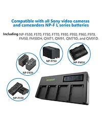 Neewer Np-F550 Camera Battery and Charging Accessory for select Sony Np-f-series devices