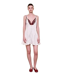 Pcfg Women's The Broderie Anglaise Satin Dress