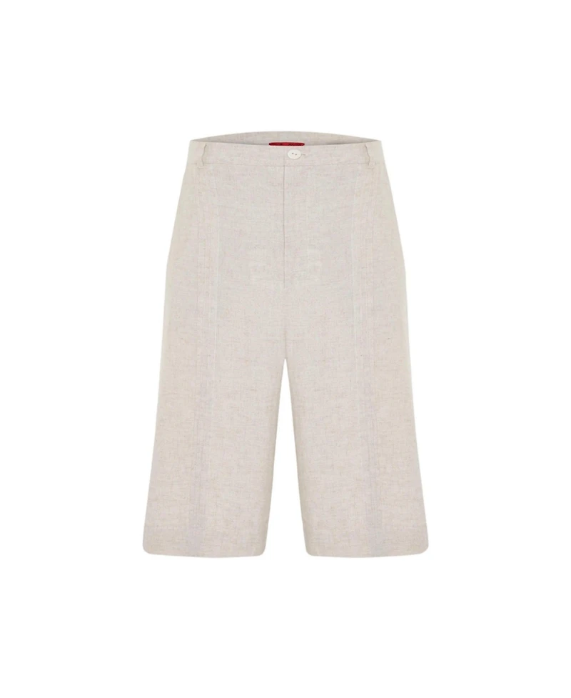 Pcfg Men's Daydreamers Linen Look Stitch Detail Shorts