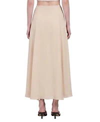 Pcfg Women's The Party Edit Slit Lace Panel Maxi Skirt