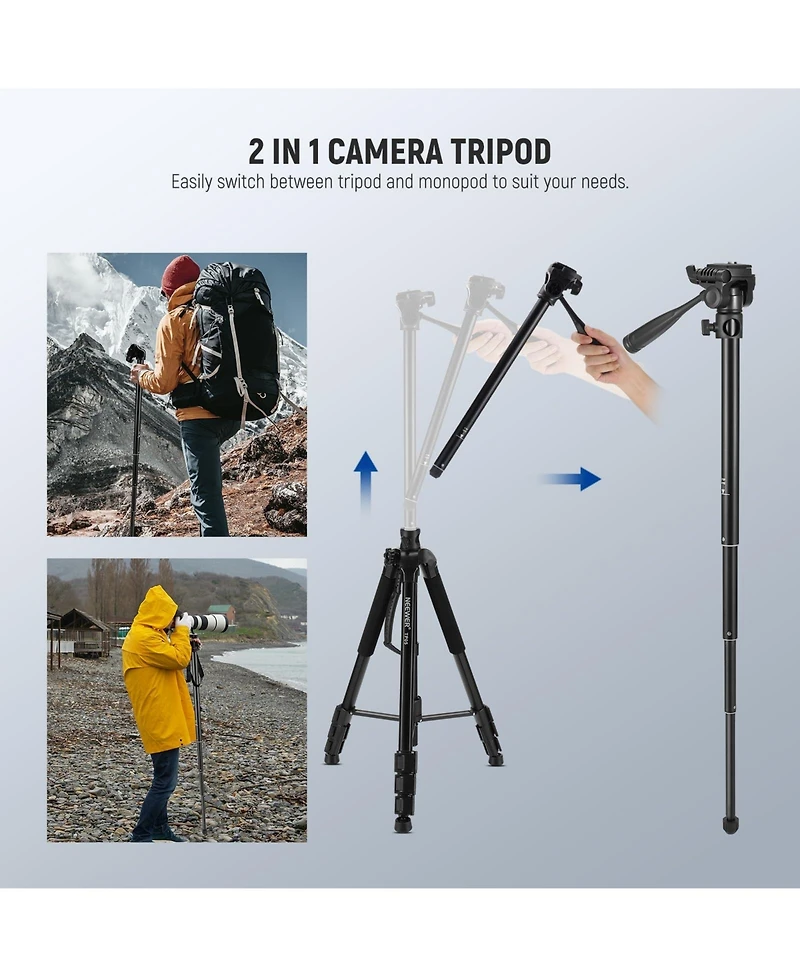Neewer TP05 Camera Tripod with 17.6lb for select iPhone models