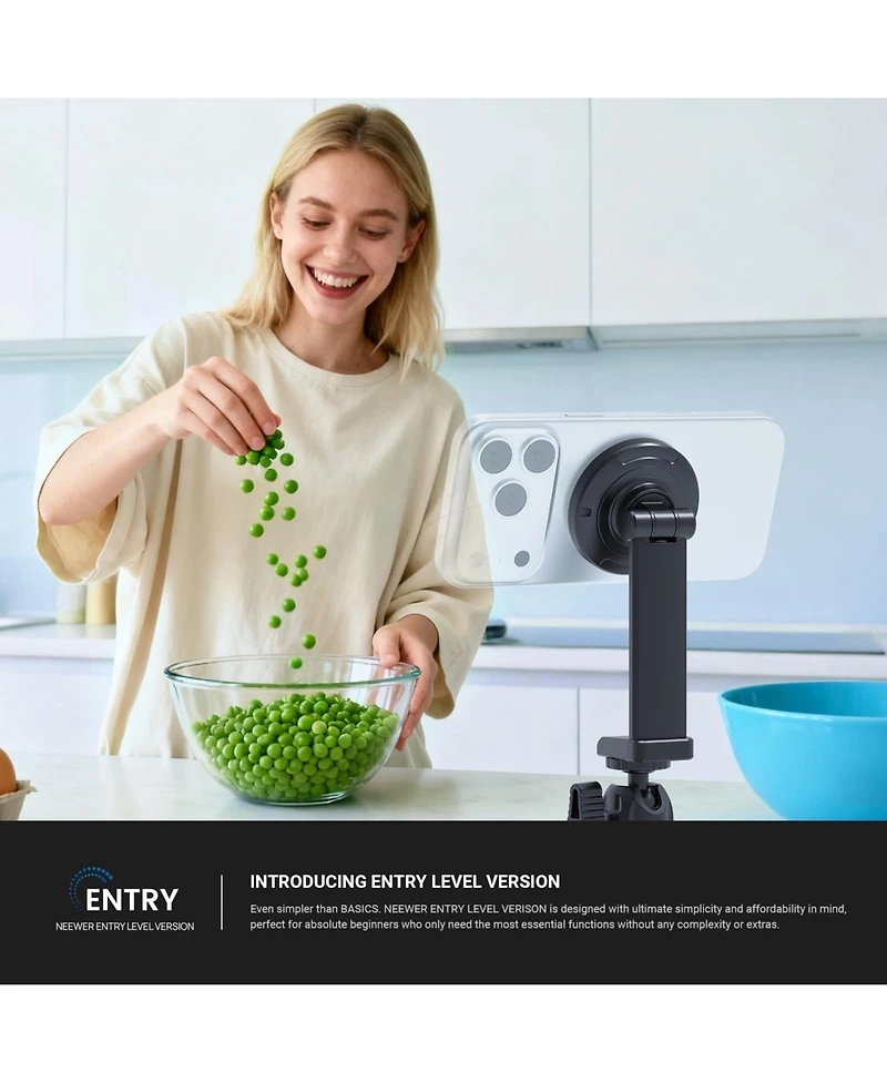 Neewer PA153 Camera Tripod for select iPhone and Android mobile devices