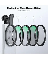 Neewer Fl-B21 Camera Lens Accessory with ND2-32 for Android Samsung Galaxy S25 Ultra Google Pixel Huawei