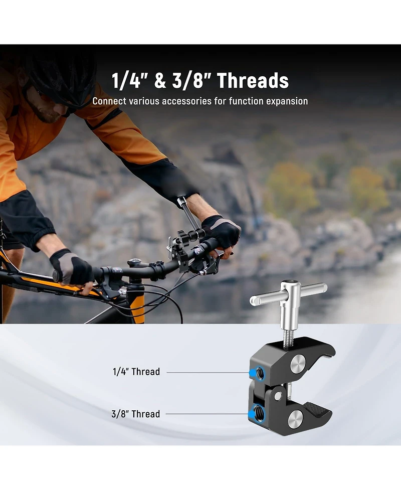 Neewer ST25C Camera Mounting Accessory with 25cm, 4.4lb, 2kg for SmallRig Camera Cage