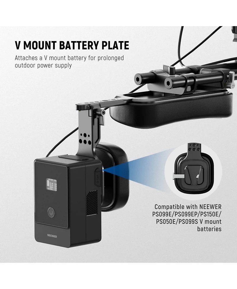 Neewer SR016 Camera Mounting Accessory for SmallRig Neewer 15mm Rod Rail System Video Rigs