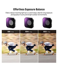 Neewer Fl-GP13 Camera Lens Accessory with ND8, ND16, ND32 for GoPro Hero 13 12 11 10 9