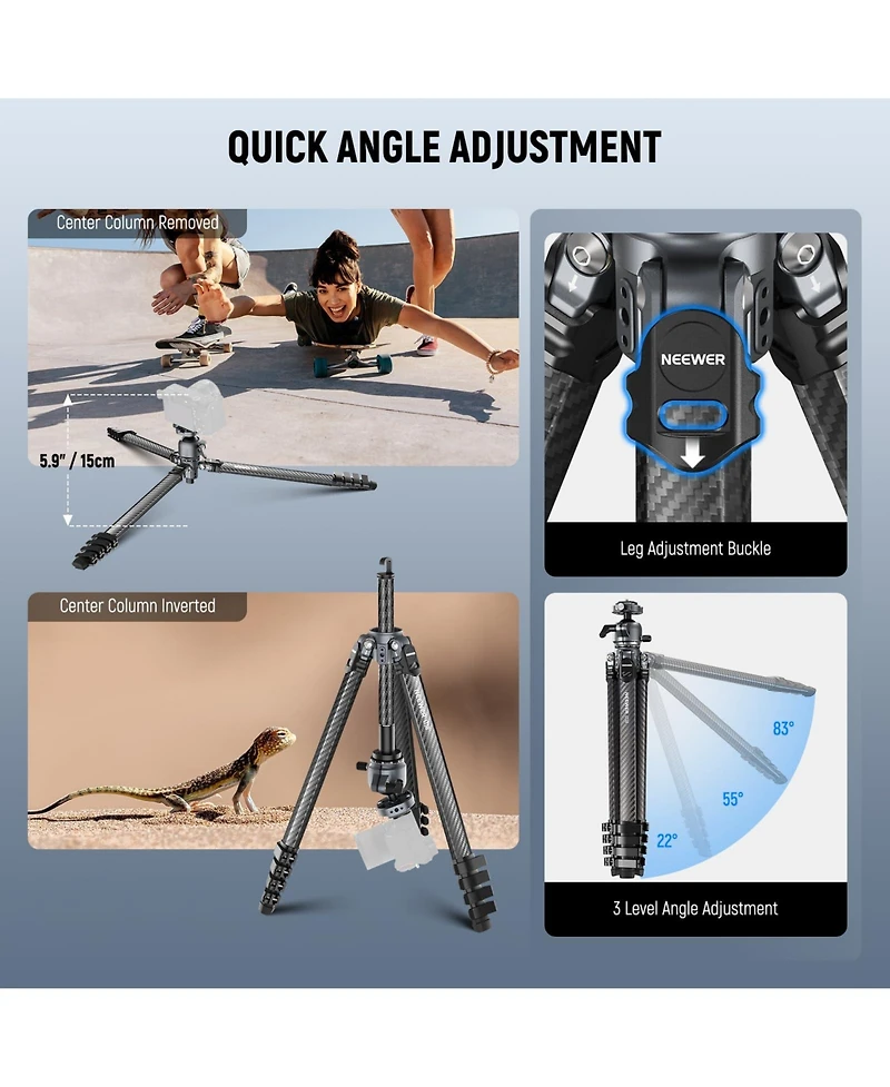 Neewer LT38 Camera Tripod with 22lb for Pd