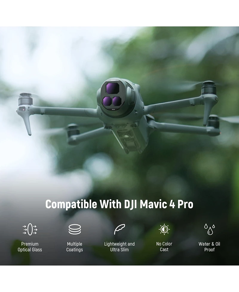 Neewer Fl-C44 Camera Lens Accessory with ND8, ND16, ND32 for Dji Mavic 4 Pro