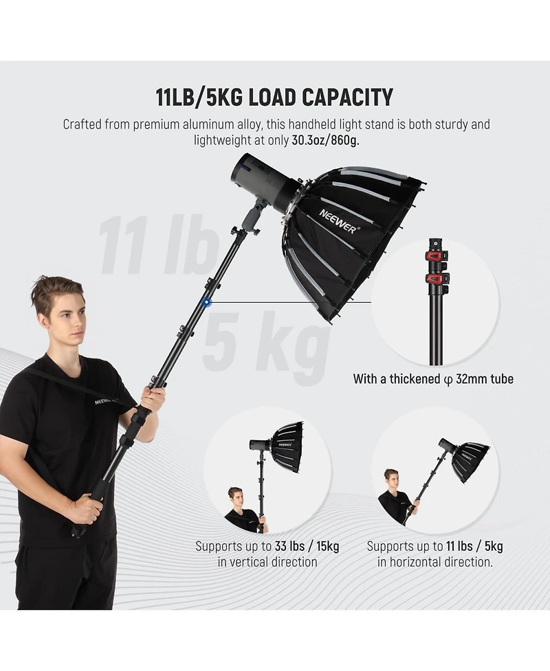 Neewer Ms-230C Microphone with 7.5ft, 230cm, 11LB