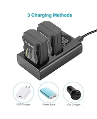 Neewer Np-FZ100 Camera Battery and Charging Accessory with 2280mAh for select Sony Np-f-series devices