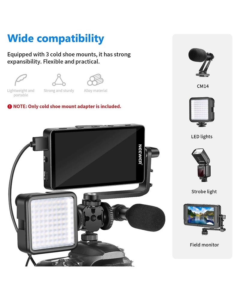 Neewer Camera Mounting Accessory for select Canon, Nikon and Sony cameras