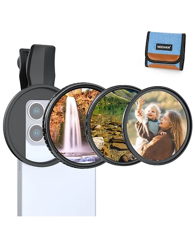 Neewer Fl-B37 Camera Lens Accessory with Cpl, ND2-32 for select iPhone models