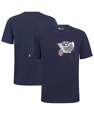 LevelWear Men's Navy Usmnt Focal Blasted T-Shirt