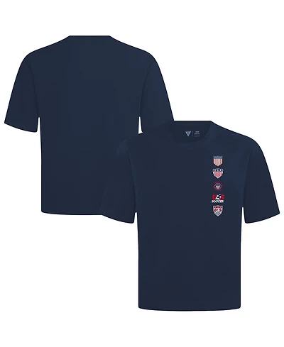 LevelWear Men's Navy Usmnt Luxe Signature Knit Timeline T-Shirt