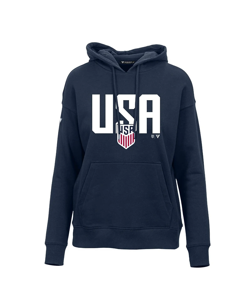 LevelWear Women's Navy Usmnt Podium Mascot Pullover Hoodie